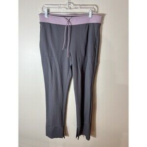 Athleta Women’s Hermosa Pants Gray With Lavender Waist Band Size Medium